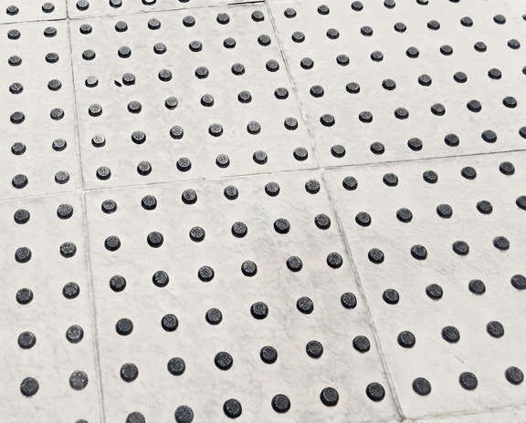 TopGrip black tactile warning stud