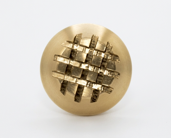 TopGrip brass tactile warning stud