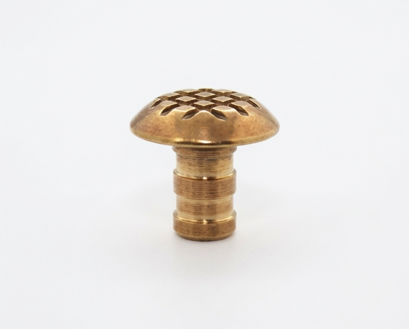 TopGrip brass tactile warning stud